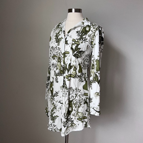 The Cat's Pajamas Woodside Pima Knit Night Shirt Size Small MSRP $96 - Picture 5 of 16